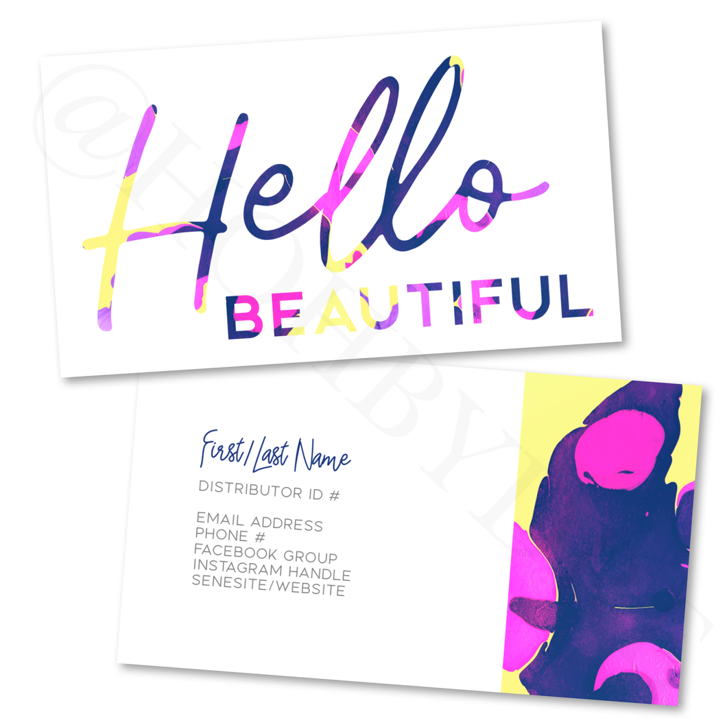 Bright Paint Customized Business Card