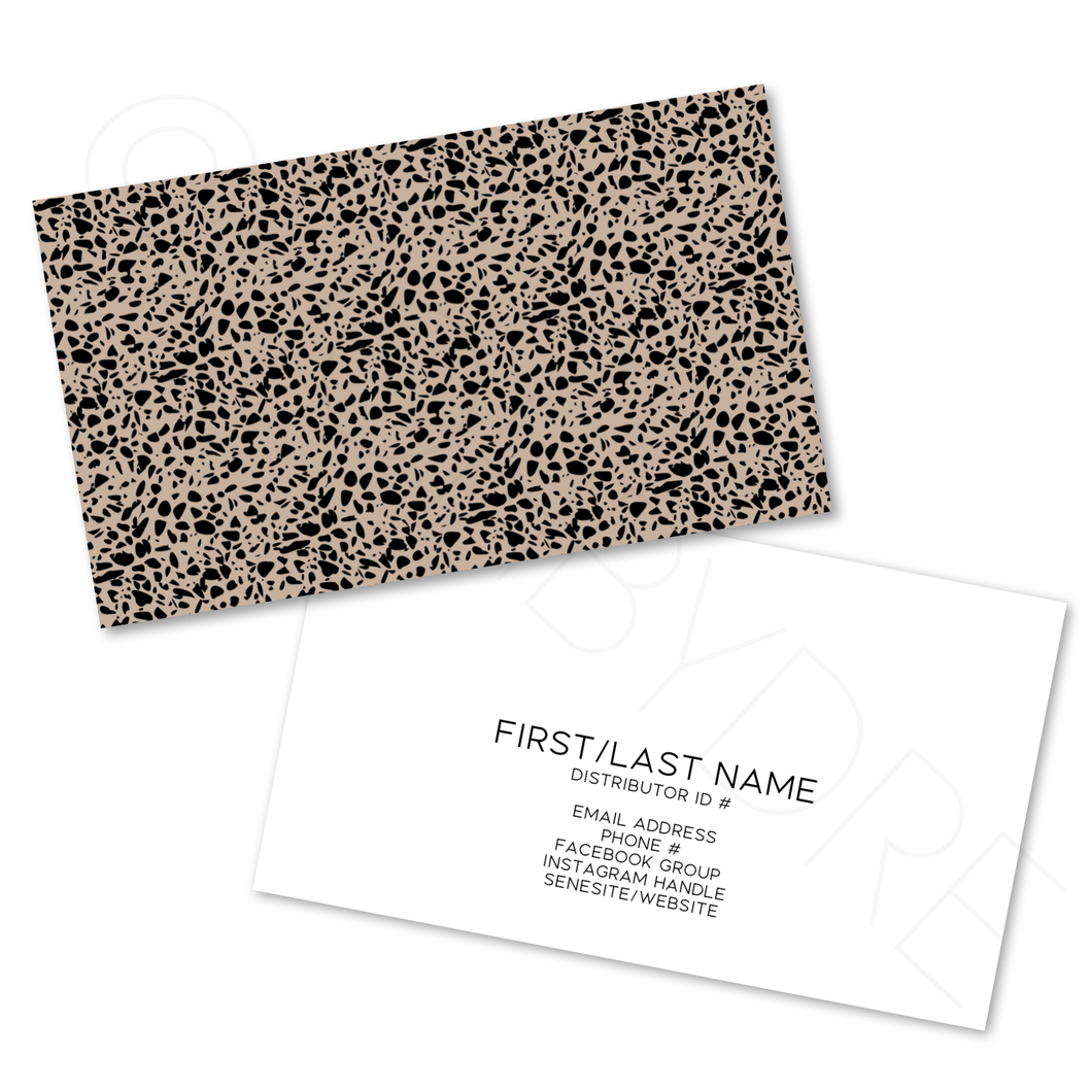 Cheetah Personalized Business Card