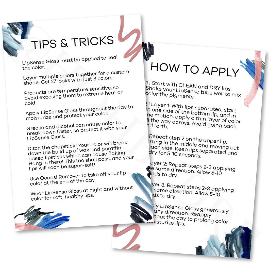 Abstract Tips/Apply Card