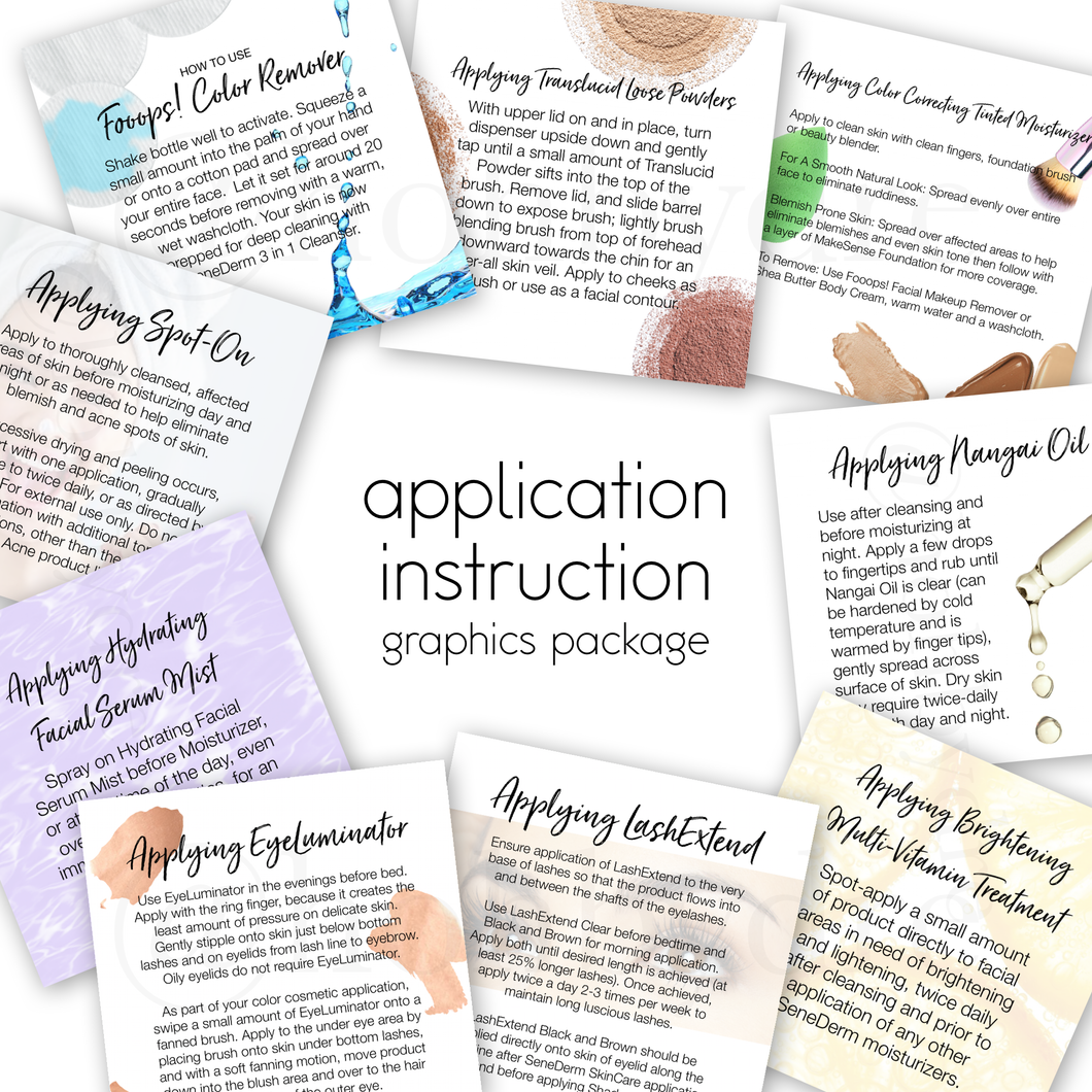 Product Application Instruction Graphics