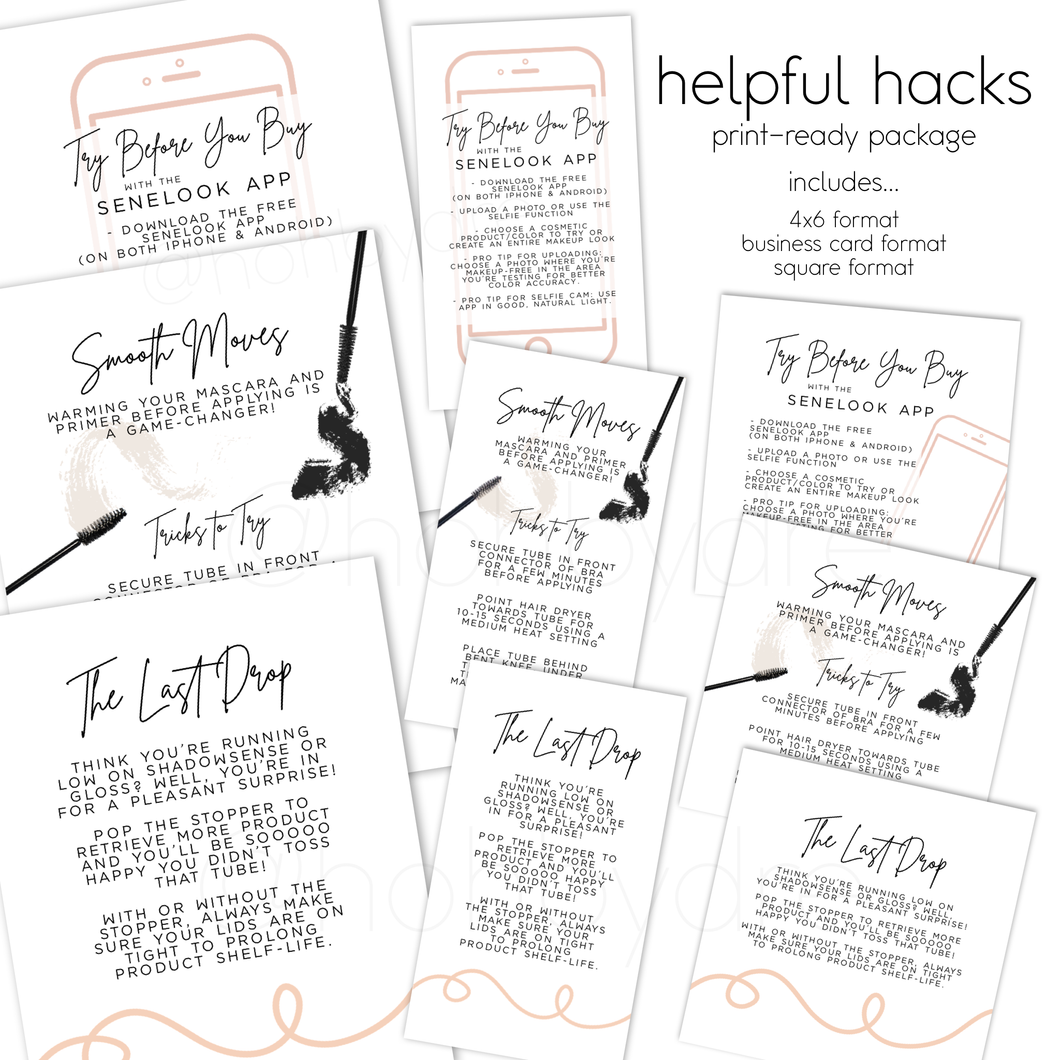 Helpful Hacks Print-Ready Package